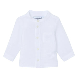 Tartine et Chocolat - Cotton Puffed Pocket Shirt | White