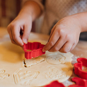 Legami - 5-Piece Set Cookie Cutters with Stamps - Cookie Time!