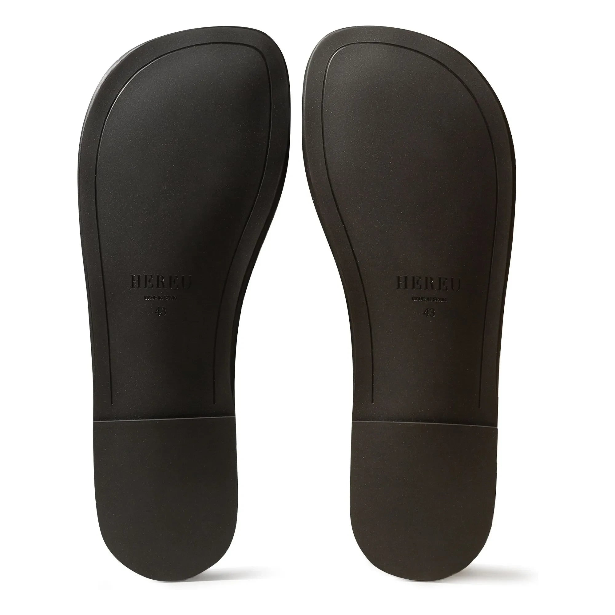 Hereu - Lina Leather Sandals | Black