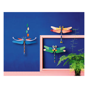 Studio Roof - Dragon Fly Duvar Dekoru | Mavi