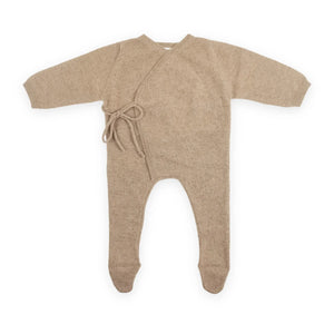 My Little Freckle - Organic Cashmere Baby Romper | Camel