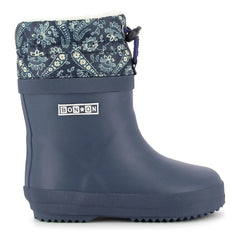 Bonton - Ploc Faux Fur Rain Boots | Navy Blue