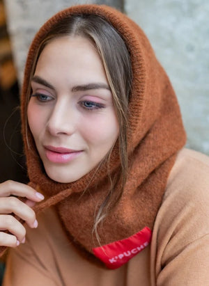 K'puche - Kim Alpaca Hooded Sweatshirt | Camel