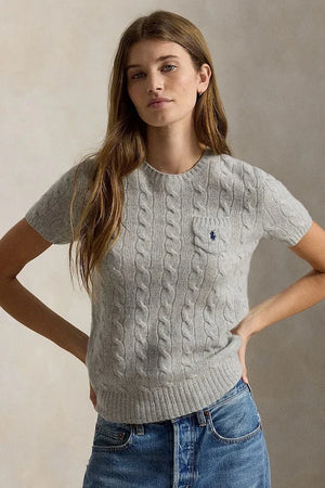 Polo Ralph Lauren Kadın Yün Kısa Kollu Kazak