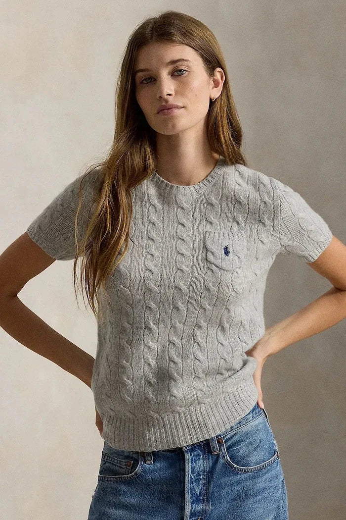 Polo Ralph Lauren Kadın Yün Kısa Kollu Kazak
