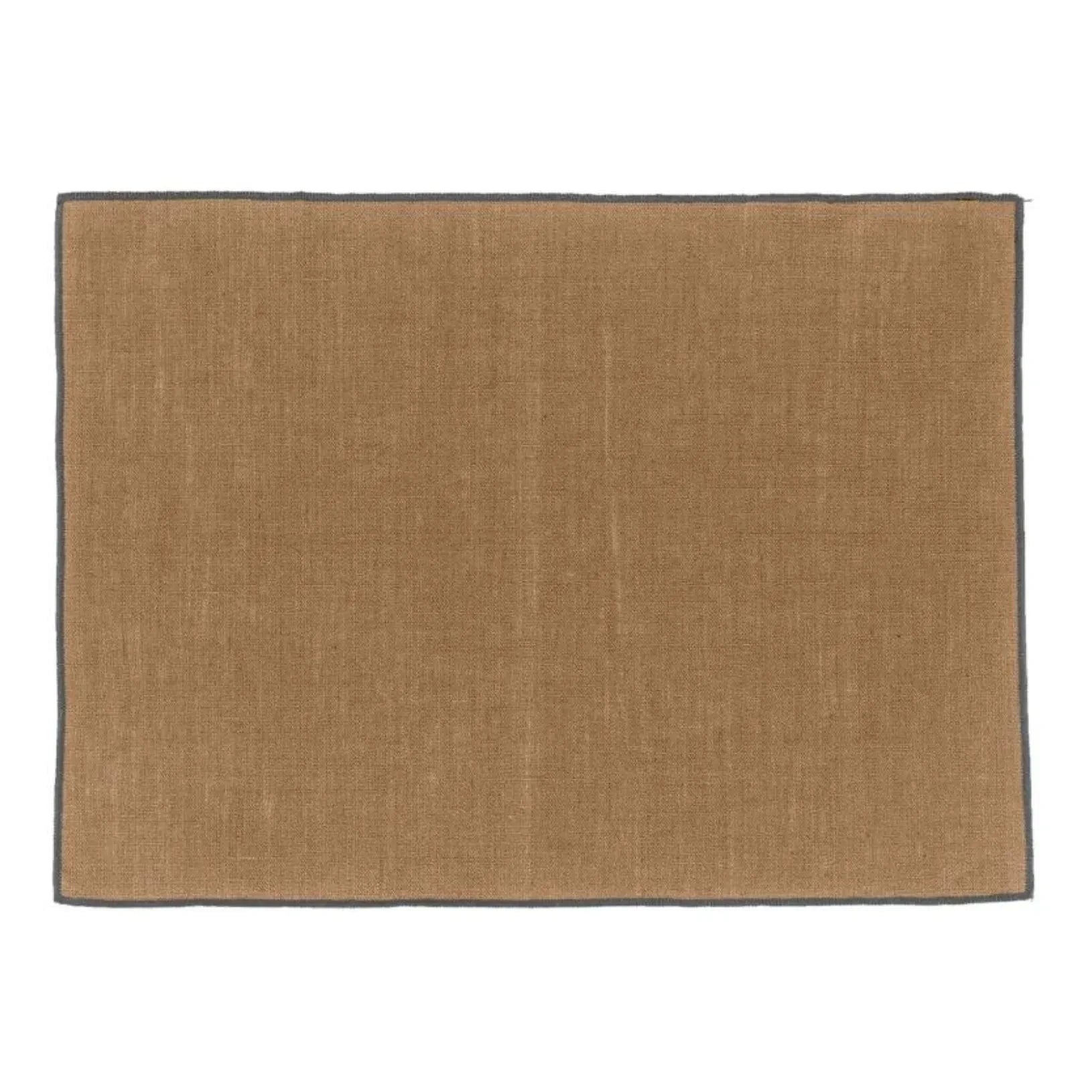 Haomy - Borgo Laminated Linen American Tablecloth | Tobacco