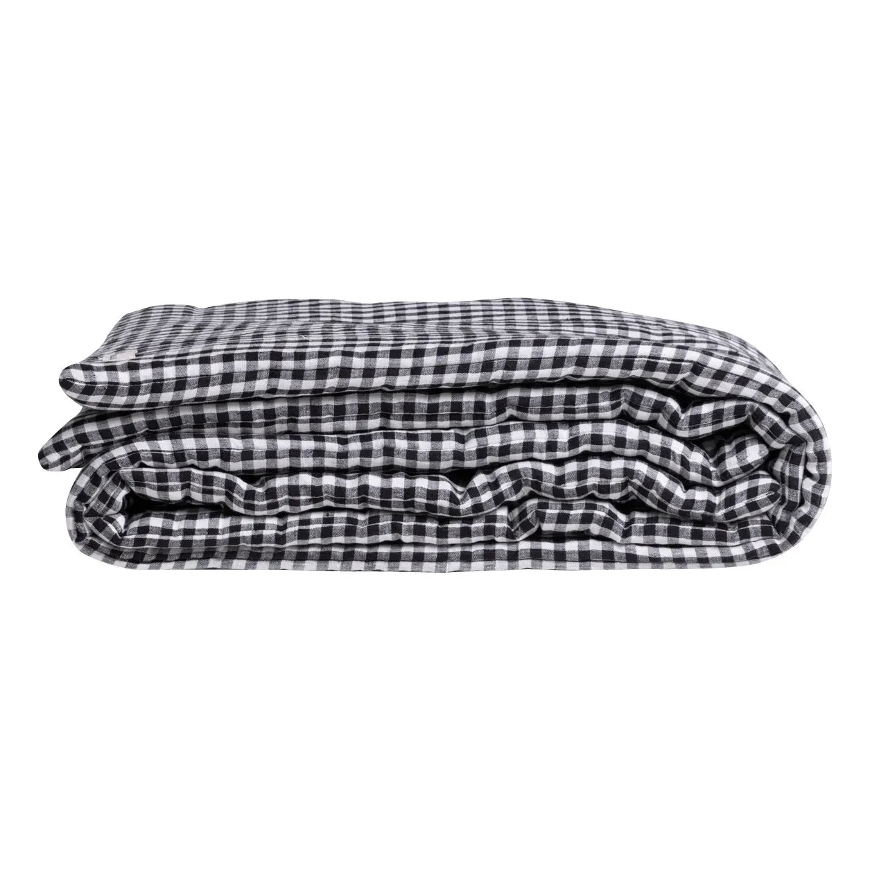 Gabrielle Paris - Printed Linen Duvet Cover | Black