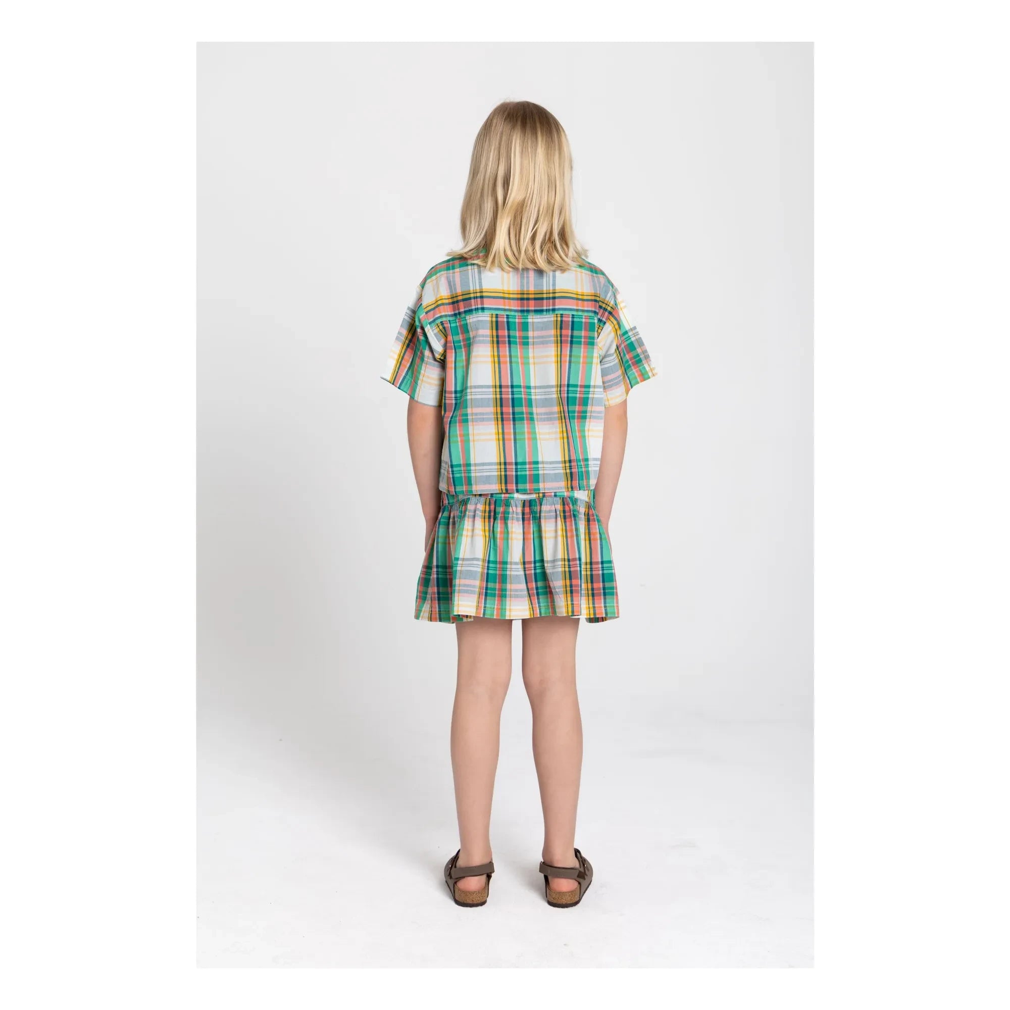 Hundred Pieces - Kaya Carreaux Skirt | Peach
