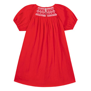 Bonton - Nala Gathered Dress | Vermilion