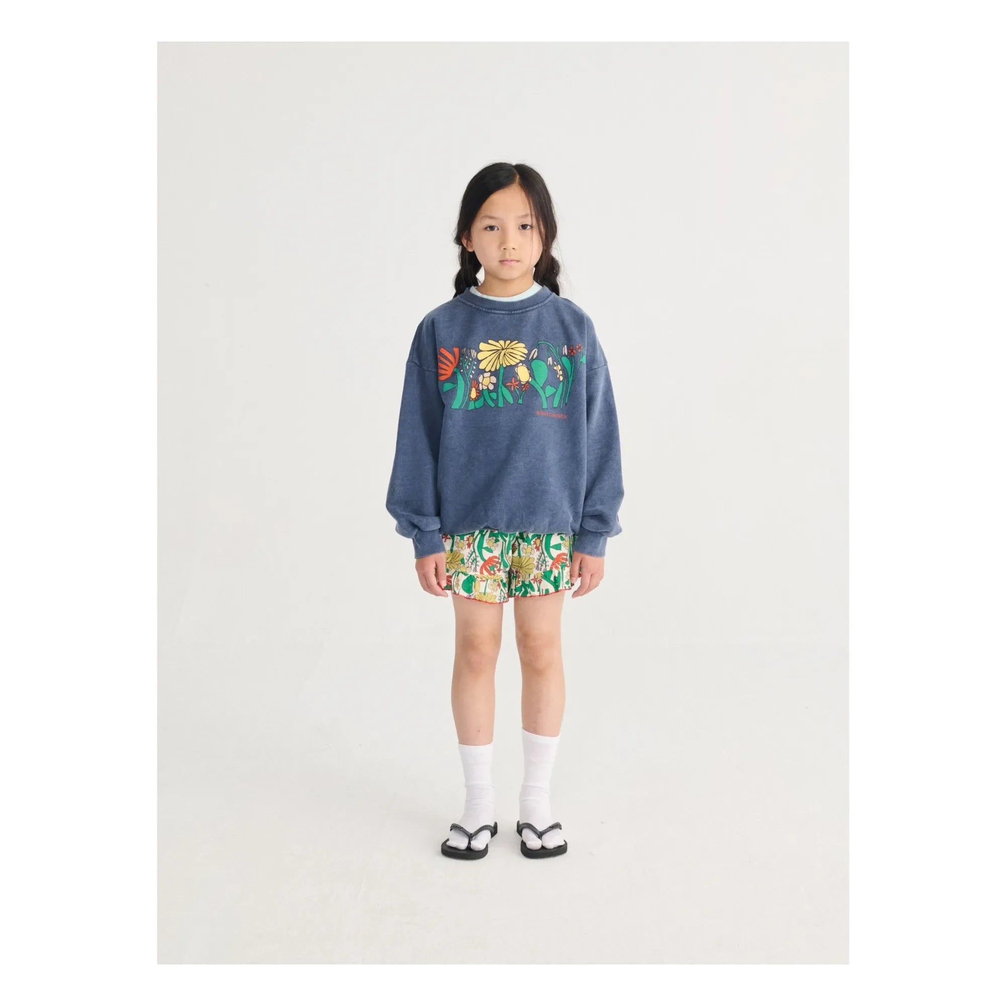 Bobo Choses - Herbalist organik pamuklu sweatshirt | Lacivert