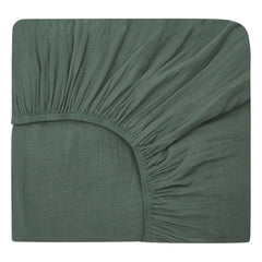 Haomy - Cotton Voile Drawstring Bed Sheet | Bluish Gray