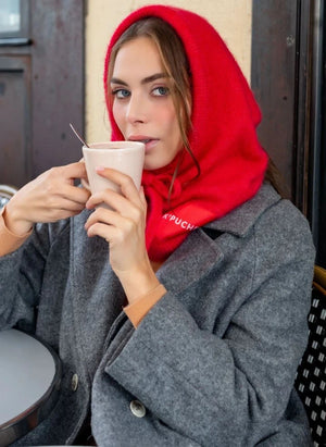 K'puche - Kim Alpaca Hooded Sweatshirt | Red
