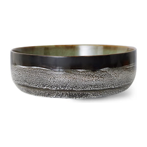 HKliving - Stone Pot Salad Bowl | Black