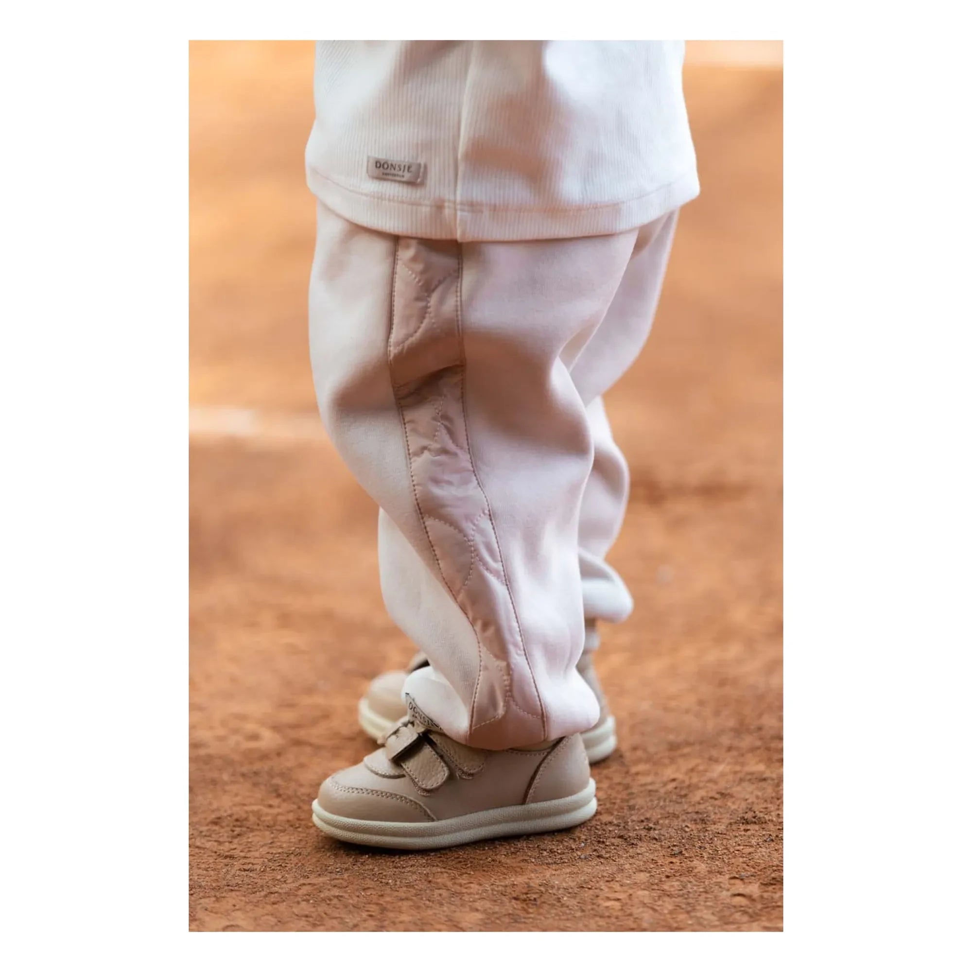 Donsje - Noorien Dual-Material Joggers | Ecru