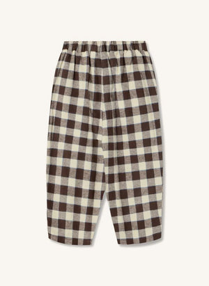 Fliink - Cody Checkered Pants | Brown