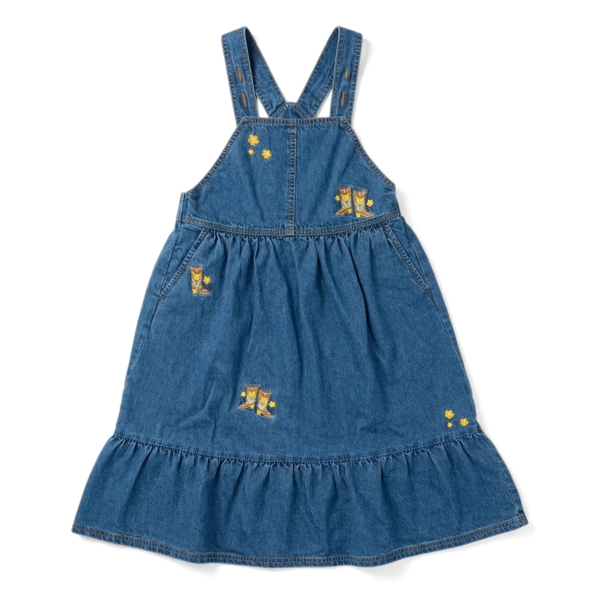 Hundred Pieces - Giant Apron Dress Boots | Blue