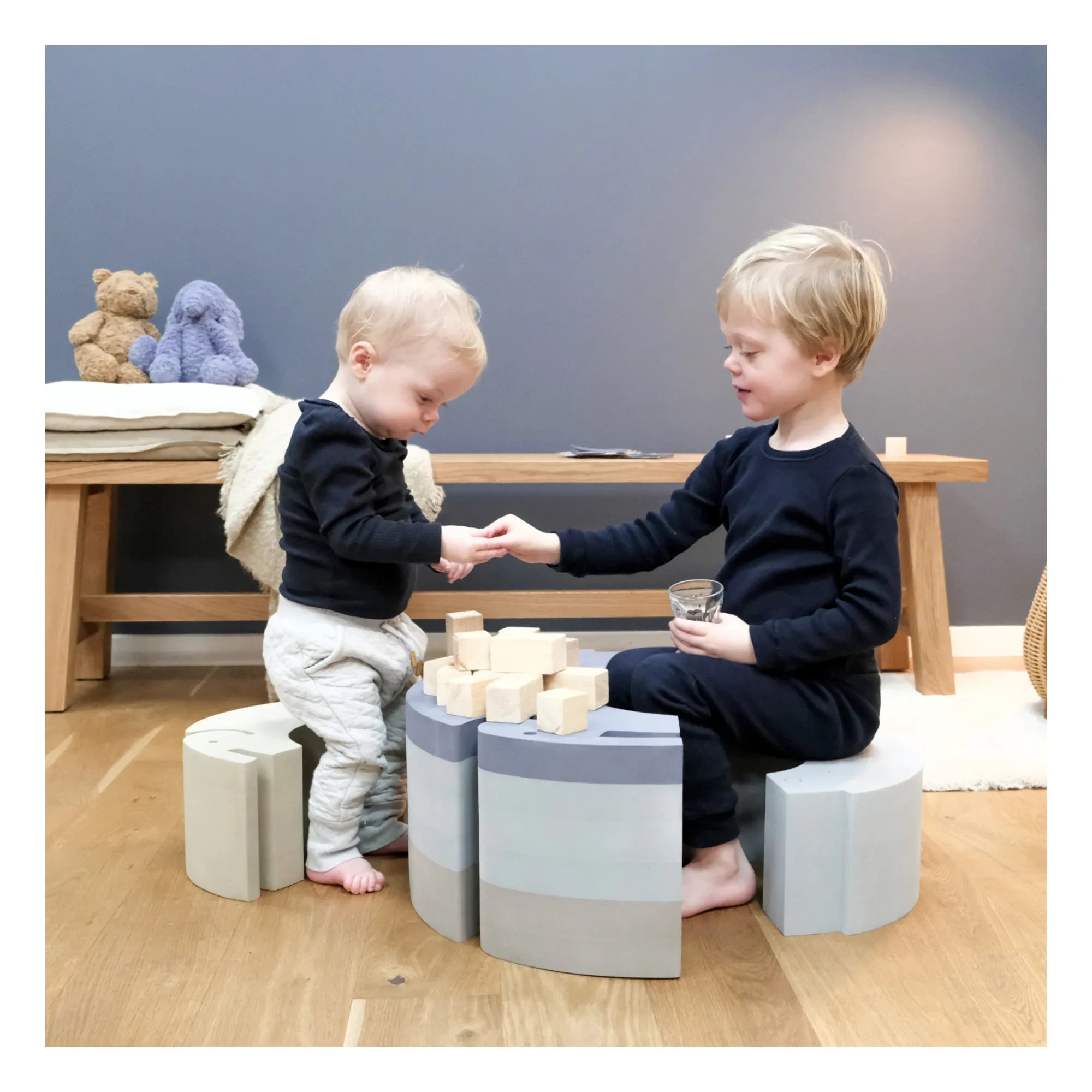 BObles - Elephant EVA Rocking Furniture | Blue