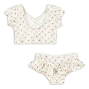 Konges Sløjd - Malti Ruffled Swimsuit Recycled Fibers | Ecru
