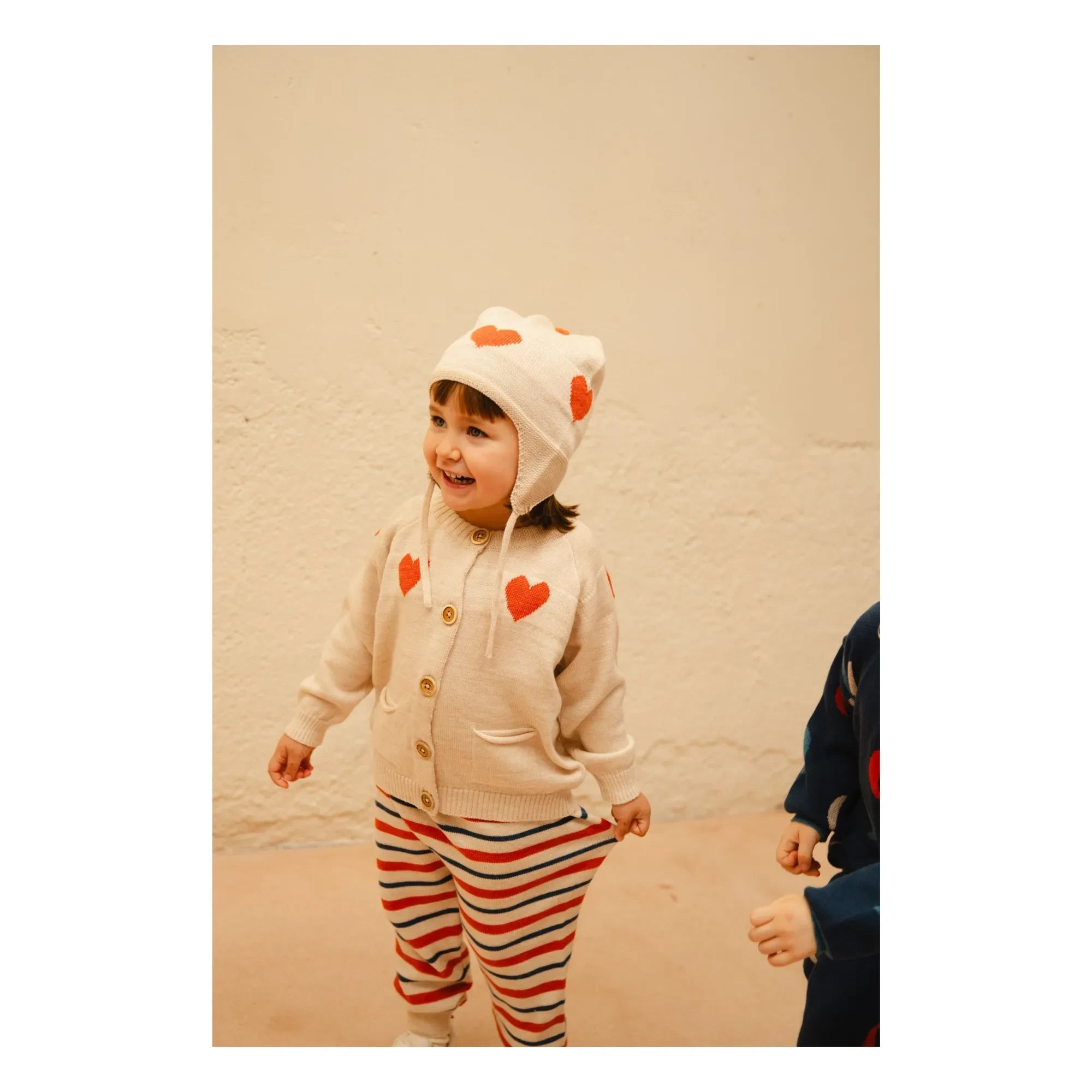 Bayiri - Dancing Hearts Merino Hırka | Ekru
