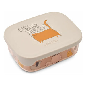 Liewood - Arthur Tritan Lunchbox | Cats and Dogs/Sandy