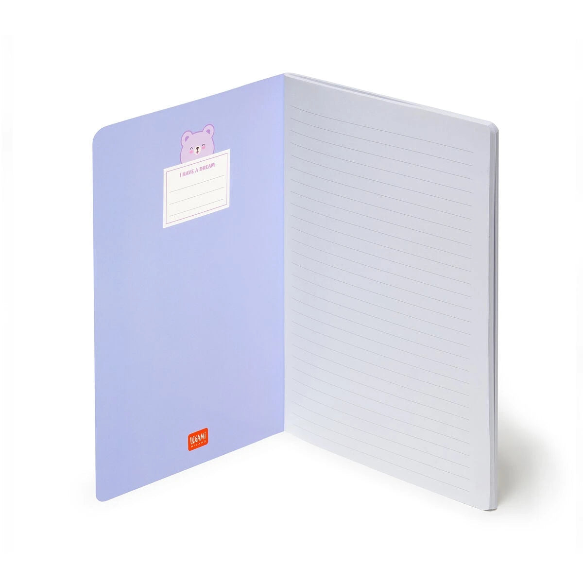 Legami - A5 Lined Defter ile Illustrated Hard Kılıf - Ayıcık
