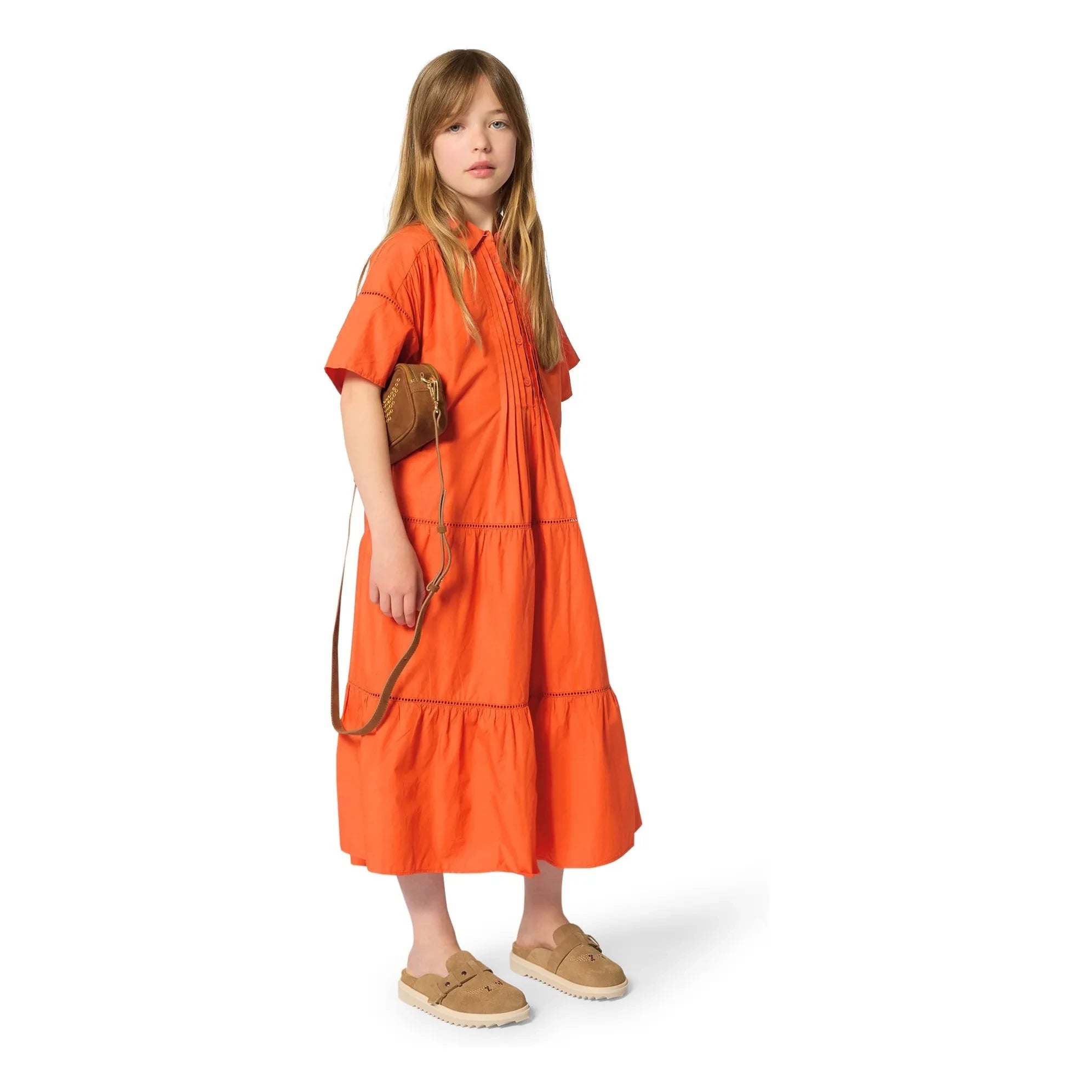 Zadig & Voltaire - Button-Down Ruffle Dress | Blood orange