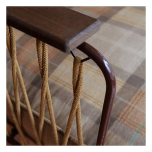 Honoré - Tartan Velvet Croisette Armchair | Caramel
