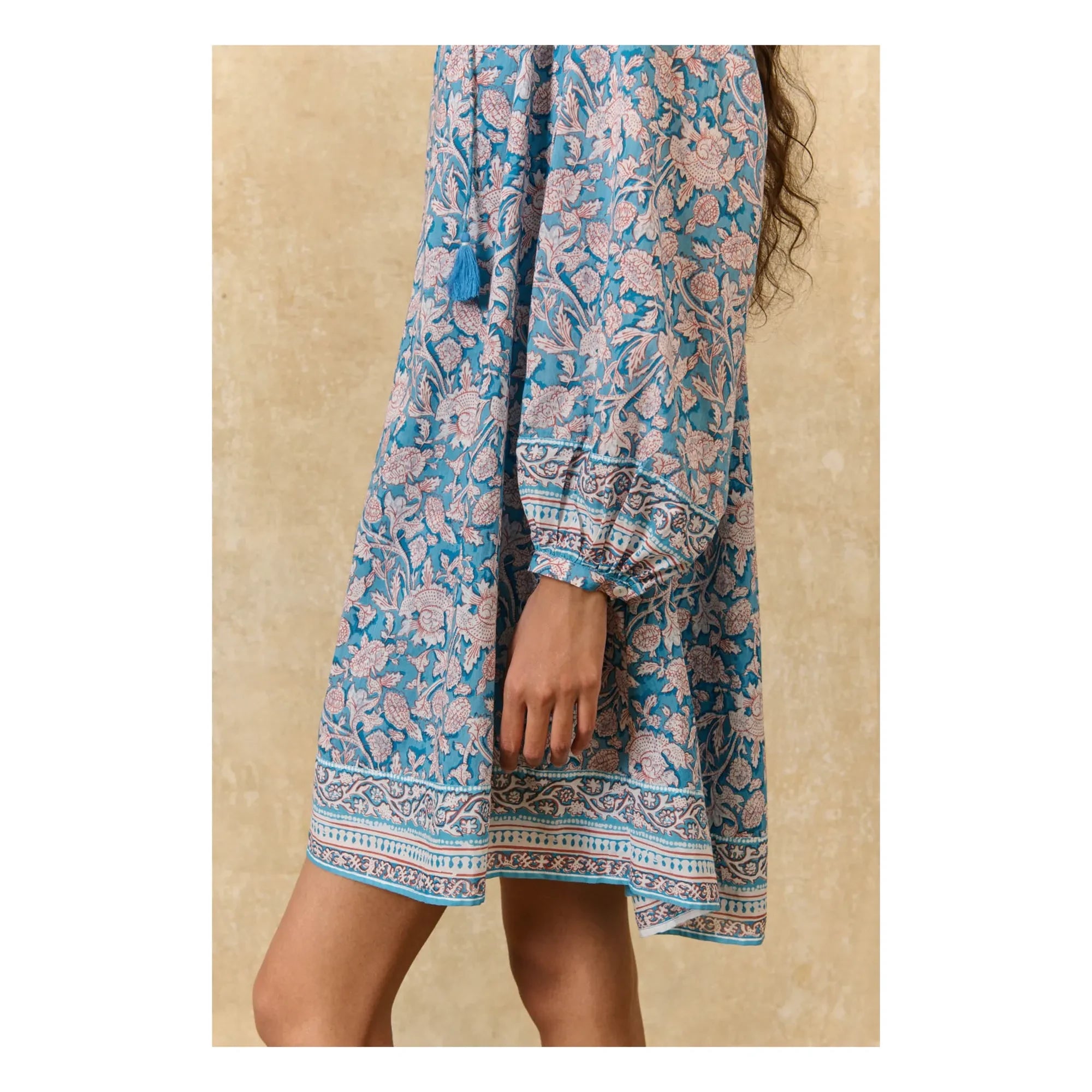 Louise Misha - Janice Organic Cotton Dress | Blue