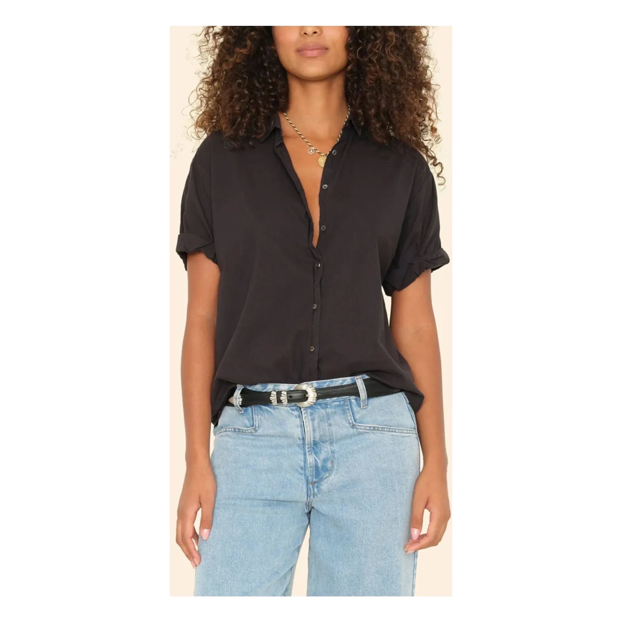 Xirena - Channing Cotton Poplin Shirt | Black