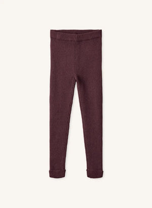 Fliink - Benna Ribbed Tights | Burgundy