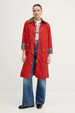 Barbour Hollington Uzun Kadın Pamuklu Ceket