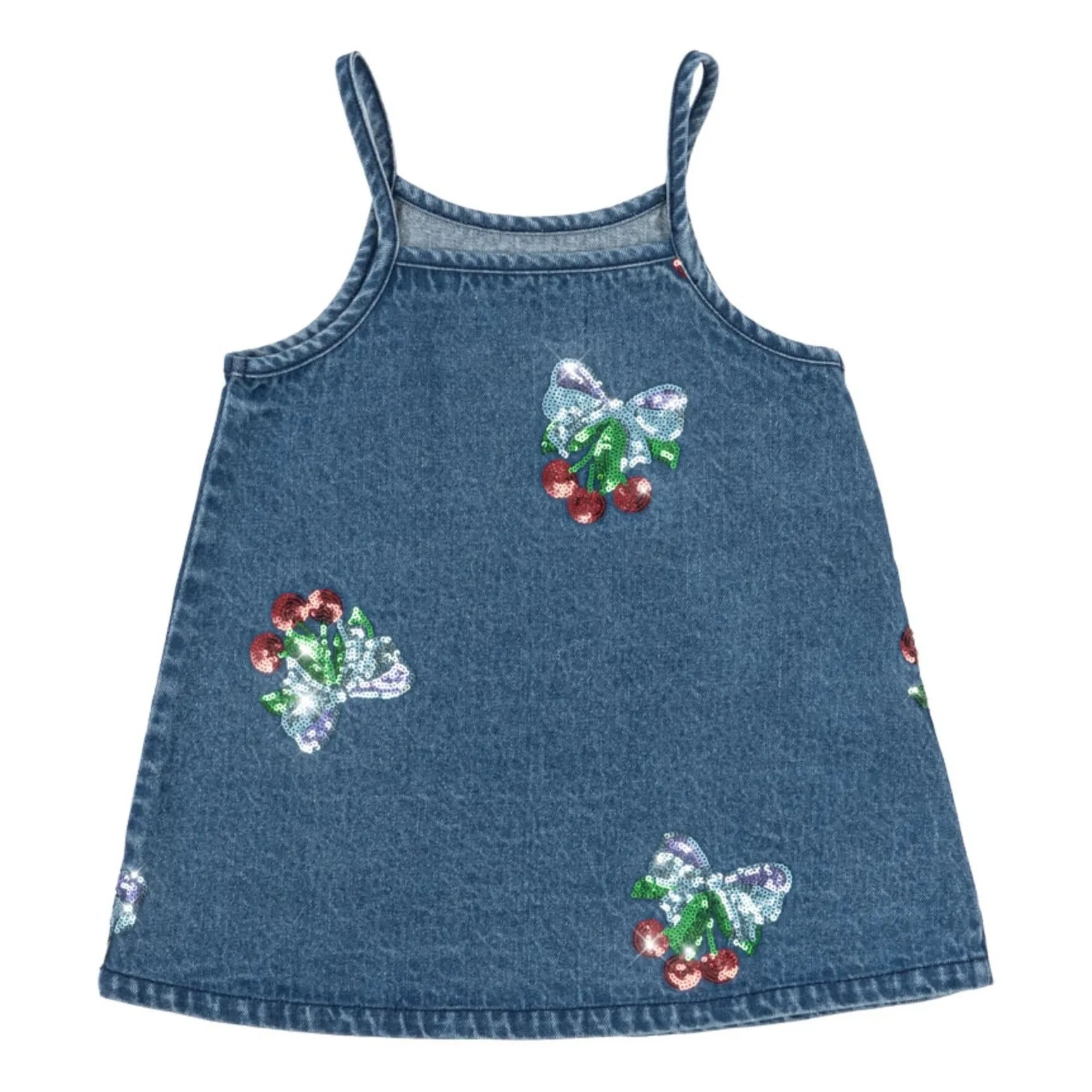 Konges Sløjd - Pul Sequined Denim Dress | Moth Organic Cotton | Blue