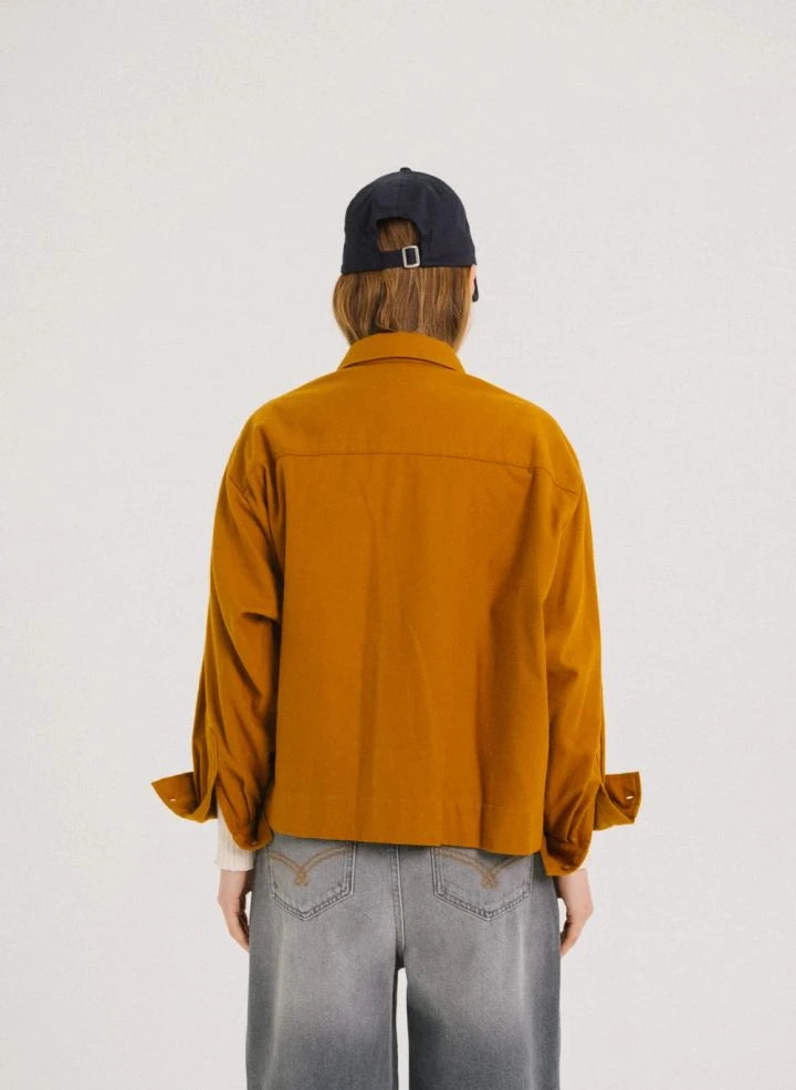 Tinsels - Usk Pamuklu Overshirt | Yellow Curry rengi
