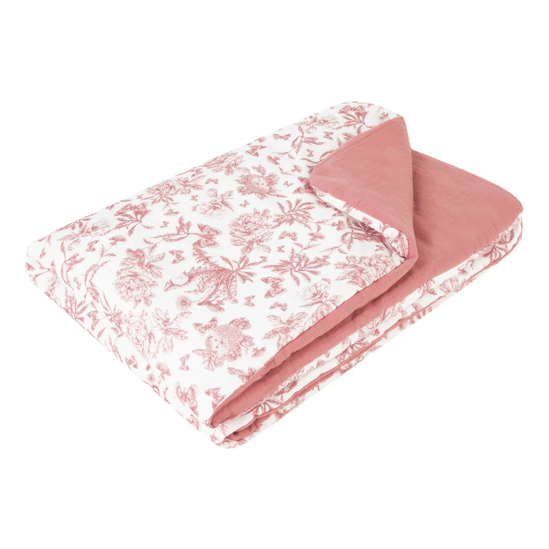 Tartine et Chocolat - Toile de Jouy Blanket | Peach