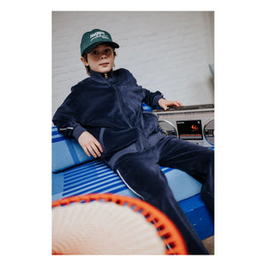 Cos I Said So - Velvet Organic Cotton Jacket | Navy Blue