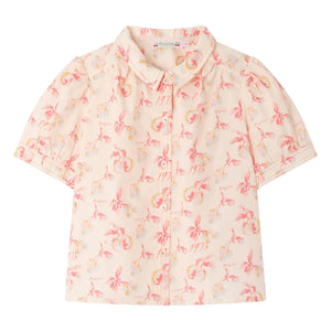 Bonpoint - Mathilda Bluz Kiraz Organik Pamuk | Ekru