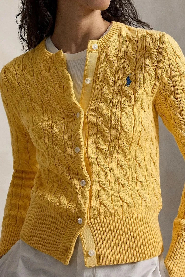 Polo Ralph Lauren kadın pamuklu yelek COTTON-LSL-CRD