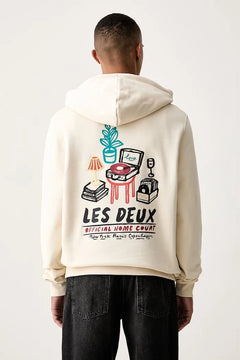 Les Deux kapüşonlu erkek pamuk ve elastanlı sweatshirt