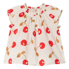Bonpoint - Grace Cherry Organic Cotton Blouse | Ecru
