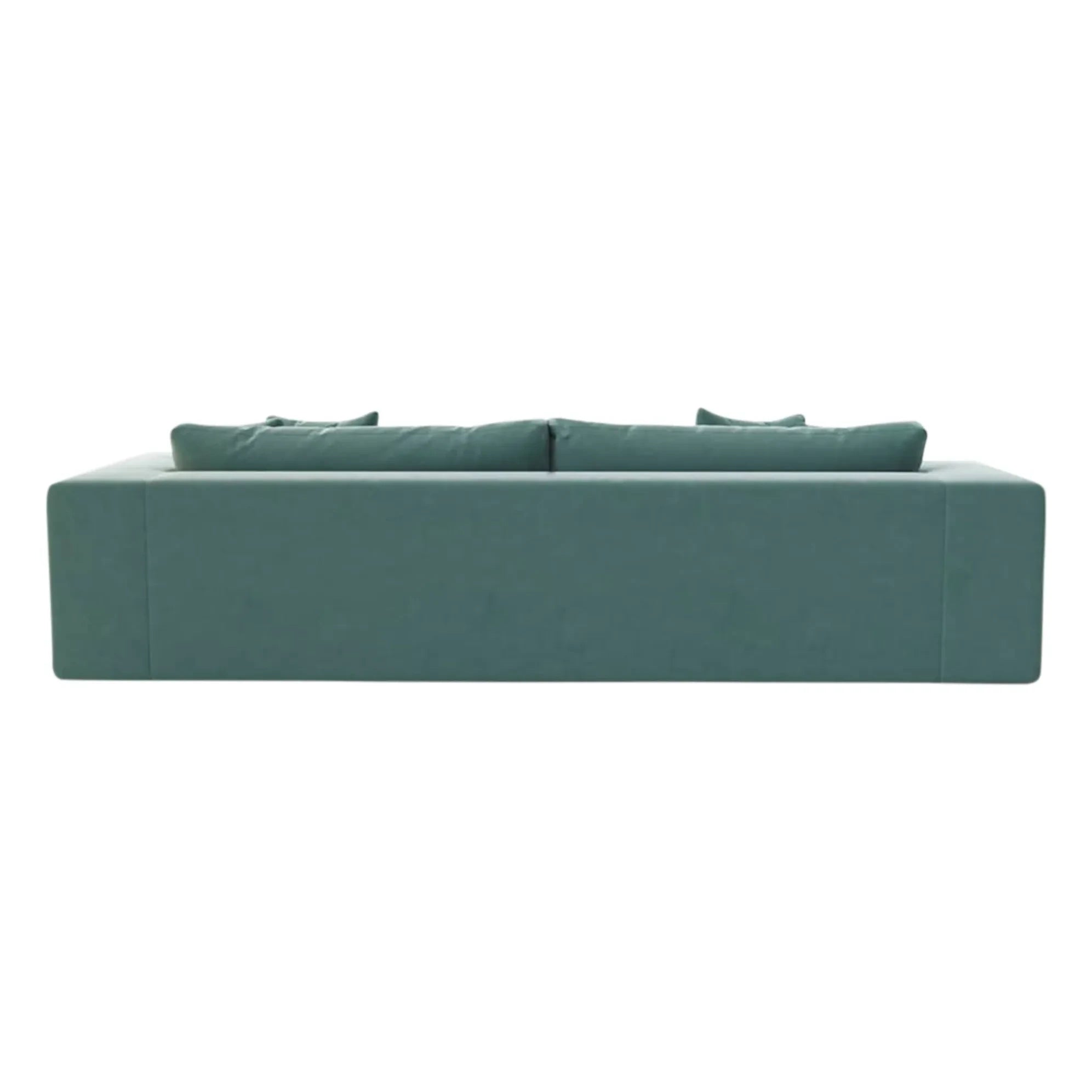 Panac Edition - Bellechasse Velvet Upholstered Sofa for 4 People - 275 cm | Charcoal Gray