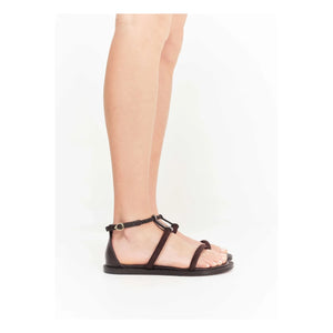 Socque Paris - Palma Leather Sandals | Chocolate