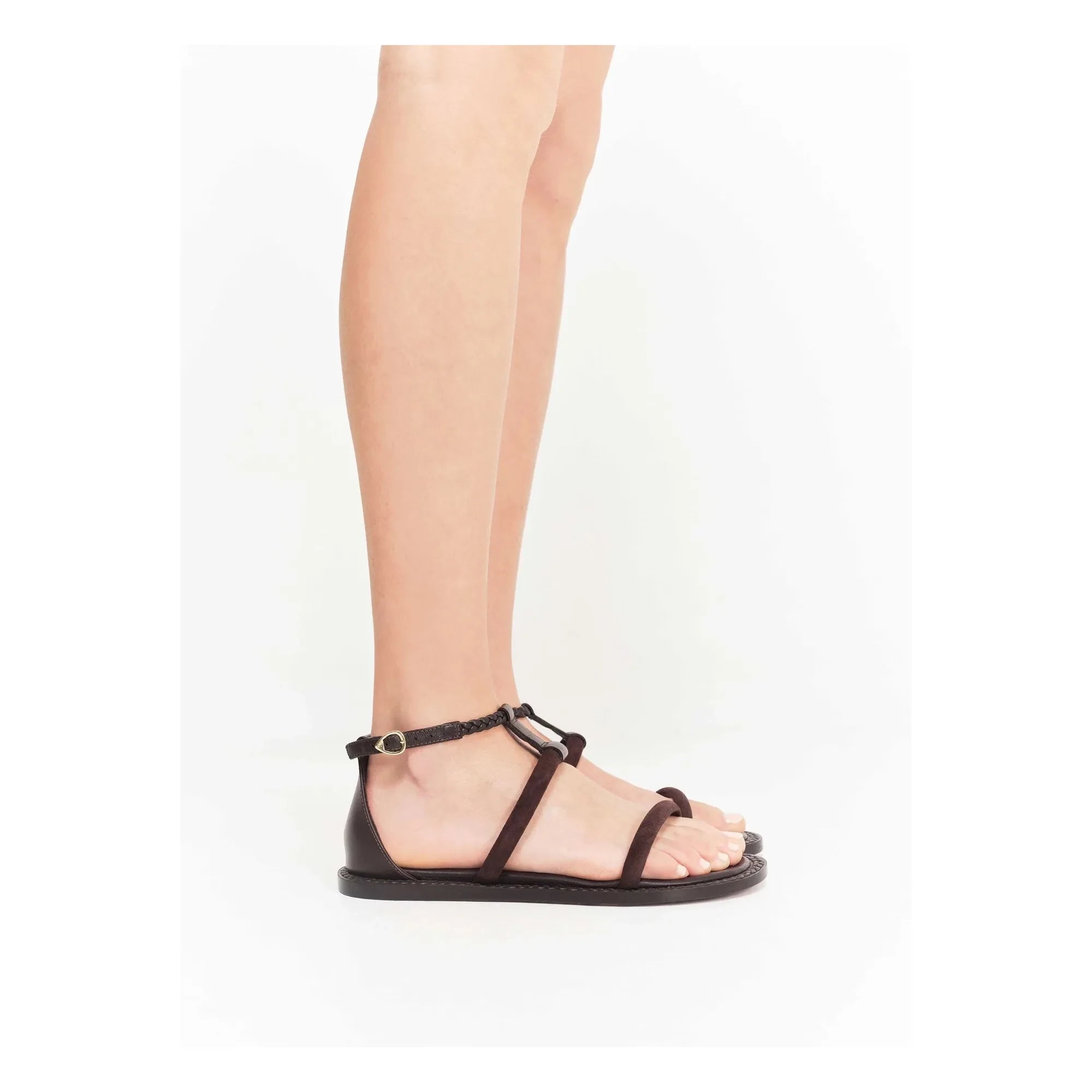 Socque Paris - Palma Leather Sandals | Chocolate