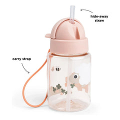 Done by Deer - Tiny Farm Water Bottle - 280 ml | Light Pink