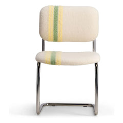 The Socialite Family - Classica chair in striped mohair fabric | Yellow
