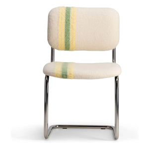 The Socialite Family - Classica chair in striped mohair fabric | Yellow