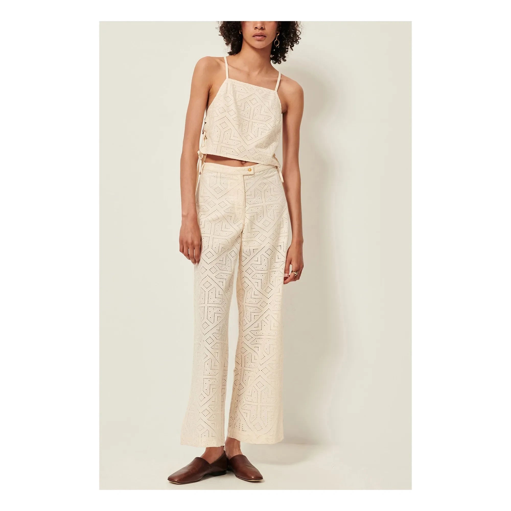 Sessùn - Allindy Cotton Pants | Ecru