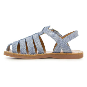 Pom d'Api - Beach-Stitch Dad Sandals | Denim Blue