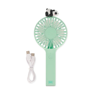 Legami - Rechargeable Portable Fan with Base - Mini Fan