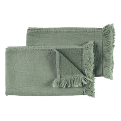 La cerise sur le gâteau - Luna Organic Cotton Guest Towels - Set of 2 | Celadon