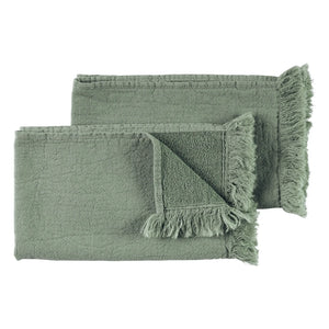 La cerise sur le gâteau - Luna Organic Cotton Guest Towels - Set of 2 | Celadon